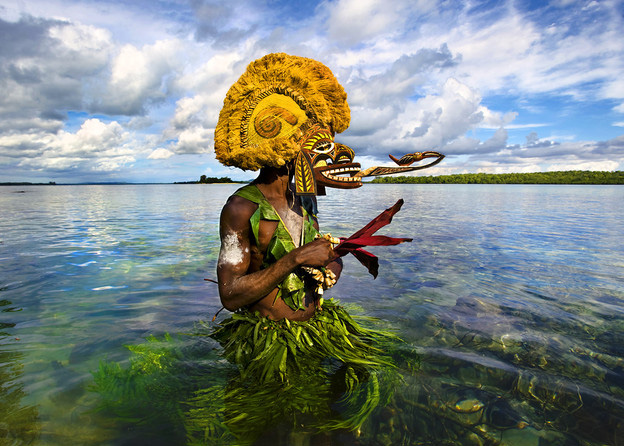 Malagan仪式面具，Lissengung 岛，巴布亚新几内亚