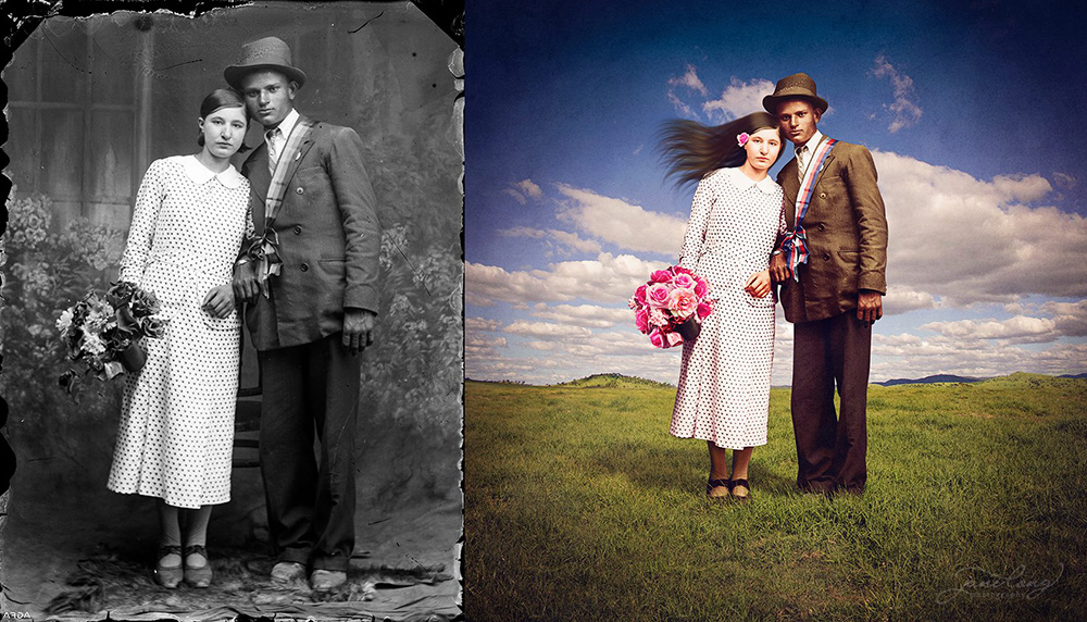 老照片的超现实主义新装