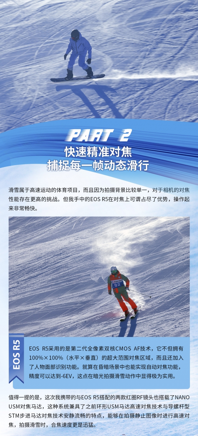 记录我的滑雪热爱，就用 EOS R5