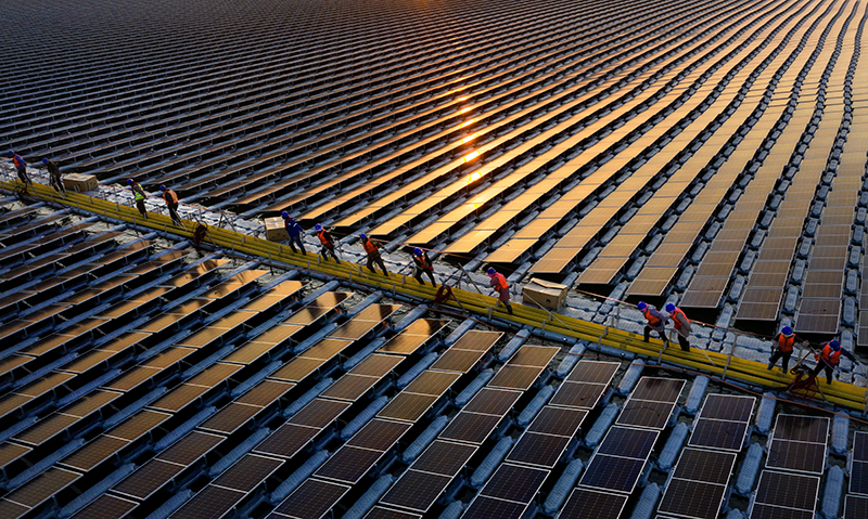 世界单体最大水上光伏电站并网发电 世界单体最大水上光伏电站并网发电