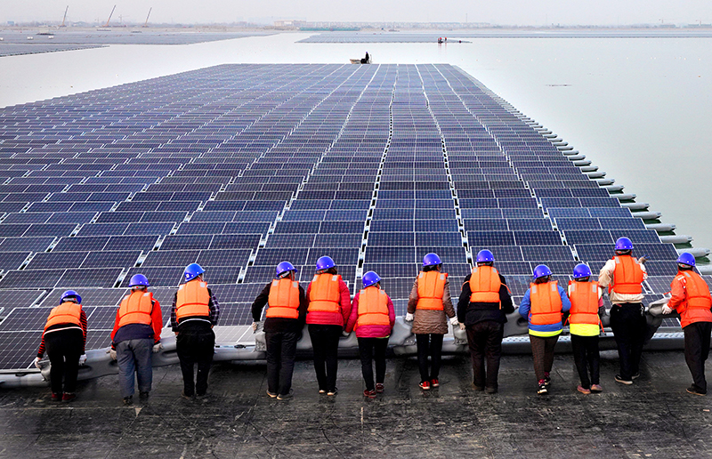 世界单体最大水上光伏电站并网发电 世界单体最大水上光伏电站并网发电
